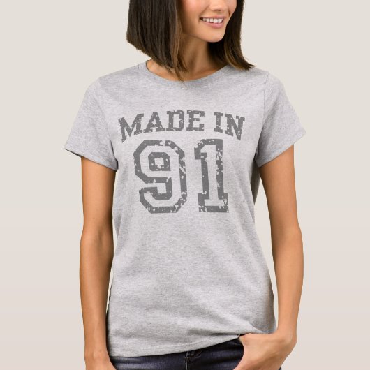 T-shirt Fait En 1991 (Devant)