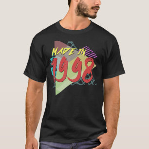 T-shirt Fait En 1998 25e Anniversaire Pour 25 Ans