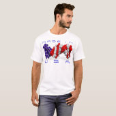 T-shirt Fait en ADN des Etats-Unis ? - le texte est (Devant entier)