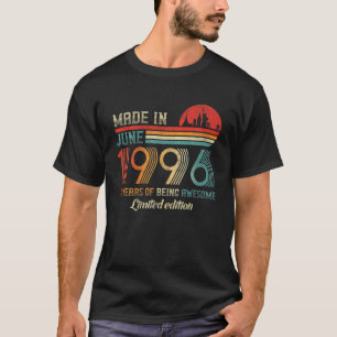 T-shirt Fait En Juin 1996 25 Ans 25E Anniversaire Appar