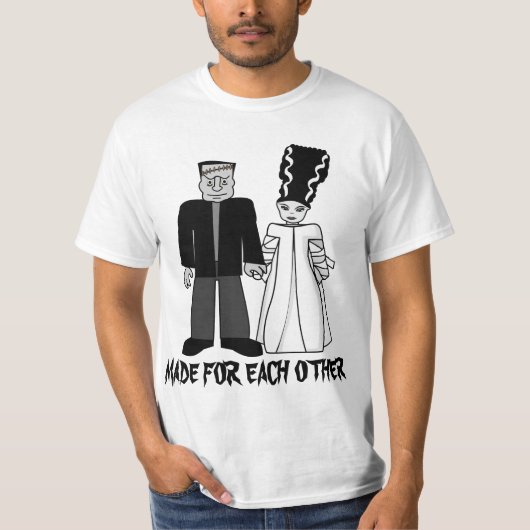 T-SHIRT FAIT L'UN POUR L'AUTRE, COUPLES DRÔLES (Devant)