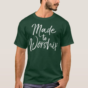 T-shirt Fait pour le culteVintage Louer Dieu chrétien