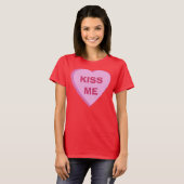 T-shirt fait sur commande de coeur de sucrerie (Devant entier)