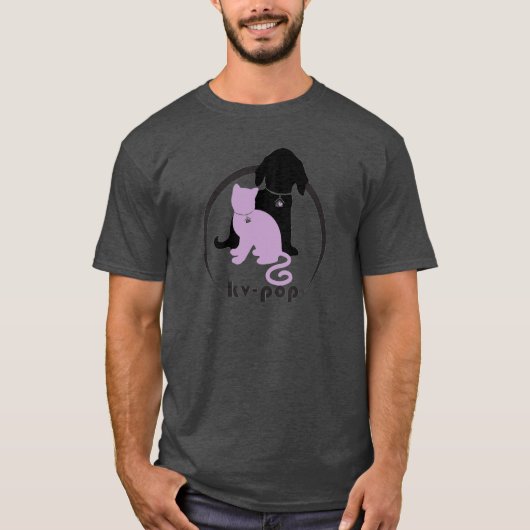 T-shirt fait sur commande de KV-POP (foncé) (Devant)