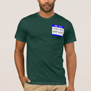 T-shirt fait sur commande de Nametag
