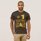 T-shirt fait sur commande de papa de GOLFEUR du (Devant entier)
