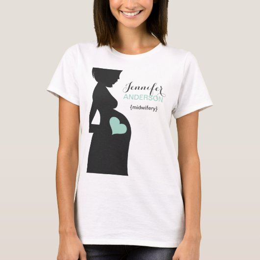 T-shirt fait sur commande de Sage-femme-Doula (Devant)