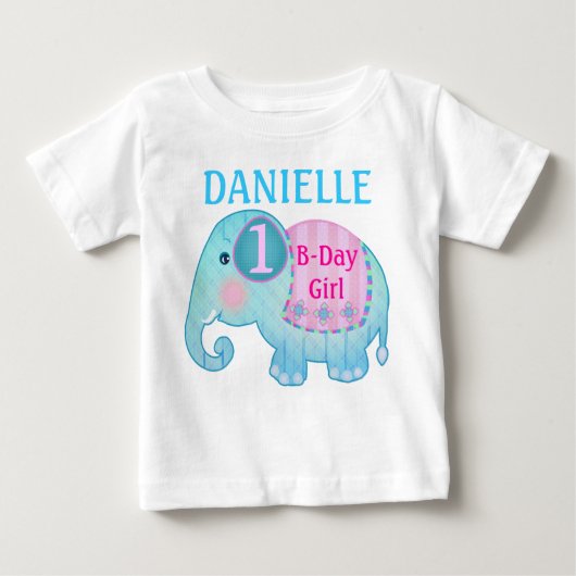 T-shirt fait sur commande d'éléphant (Devant)