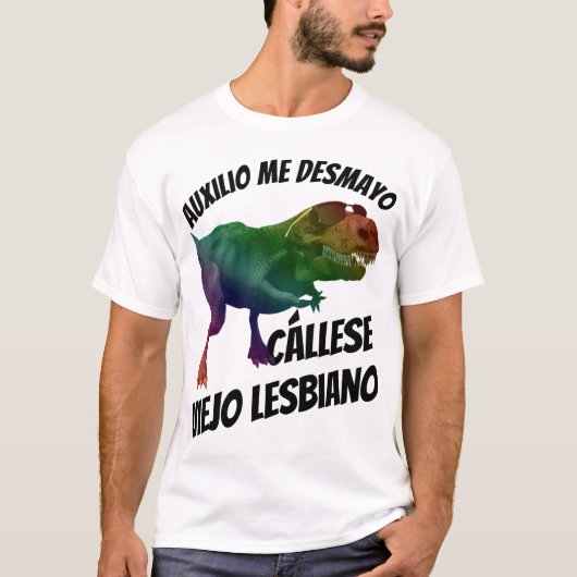 T-shirt Fait taire se vieux lesbien (Devant)