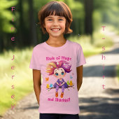 T-Shirt Faite de Magie et de Malice Arc-en-ciel Fée et Ois