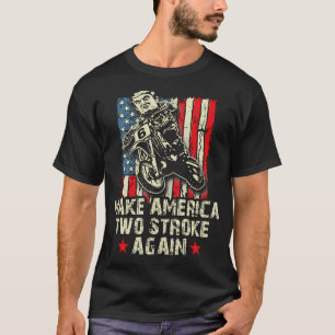 T-shirt Faites À L'Amérique Deux Frappes À Nouveau Chemise