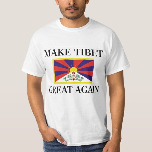 T-shirt Faites au Thibet le grand encore - tibétain (Devant)