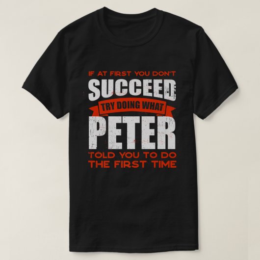 T-shirt Faites ce que Peter vous a dit faire Amis Nom Budd (Design devant)