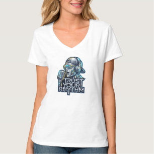 T-shirt Faites Confiance à Votre Rythme - Robot de Musique