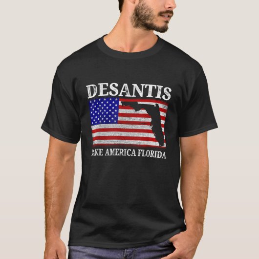T-shirt Faites de l'Amérique Florida DeSantis 2024 Electio (Devant)