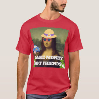 T-shirt Faites de l'argent pas des amis dire famille