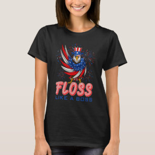 T-shirt Faites du Floss Comme un Aigle Patron Indépendance
