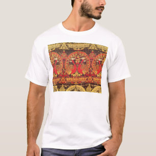 T-shirt Faites face au motif de paon et à l'inscription