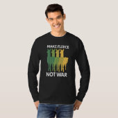 T-shirt Faites Fleece pas War Pun Pour Llama (Devant entier)
