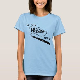 T-shirt Faites la chose d'inscription
