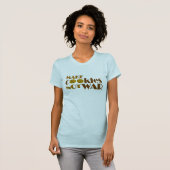T-shirt Faites la guerre de biscuits pas (Devant entier)