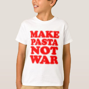 T-shirt Faites la guerre de pâtes pas