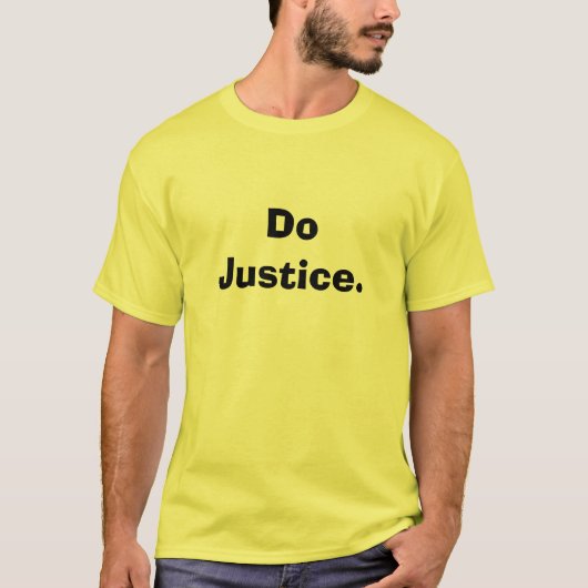 T-shirt Faites la justice (Devant)