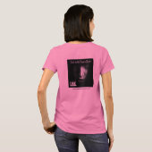 T-shirt Faites-le au nom de l'amour - pièce en t rose de (Dos entier)