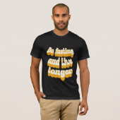 T-shirt Faites le jeûne et vivez plus longtemps (Devant entier)