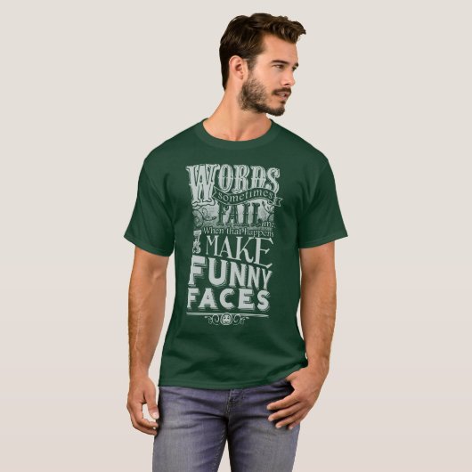 T-shirt Faites les visages (Devant entier)