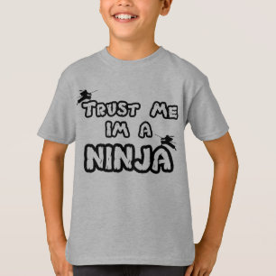 T-shirt faites-moi confiance à un maillot de sueur ninja