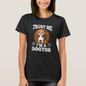 T-shirt Faites-moi confiance I`m A Dogtor Promotion Beagle (Devant)