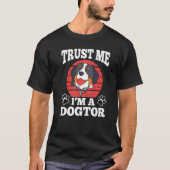 T-shirt Faites-moi confiance I`m A Dogtor Promotion Collie (Devant)