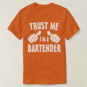 T-shirt Faites-moi confiance Ix27m un barman 7 (Design devant)