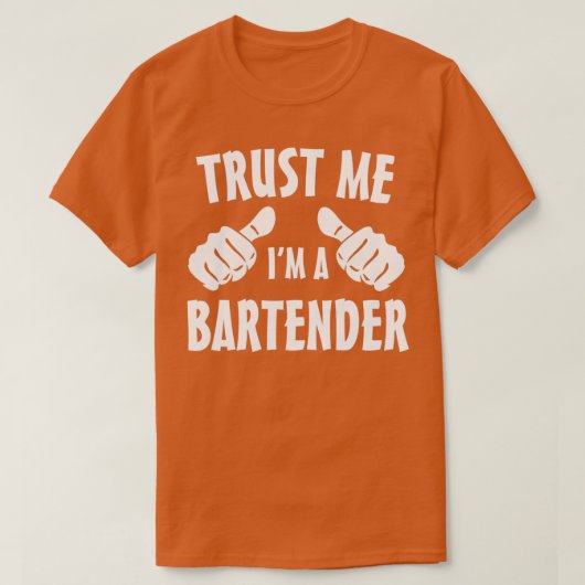 T-shirt Faites-moi confiance Ix27m un barman 7 (Design devant)
