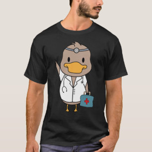 T-shirt Faites-moi confiance je suis un Ducktor, un canard