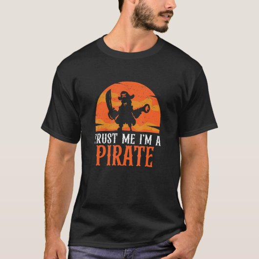 T-shirt Faites-moi confiance Je suis un pirate drôle de ja (Devant)
