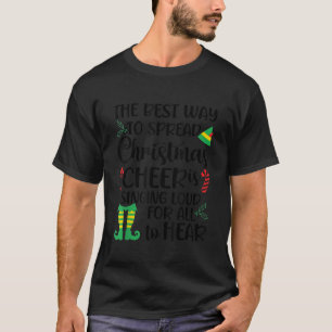 T-shirt Faites passer la fête de Noël en chantant fort pou
