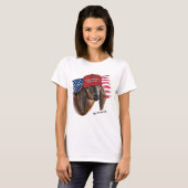 T-shirt Faites revenir America CHAT Nubian Kid Goat (Devant entier)