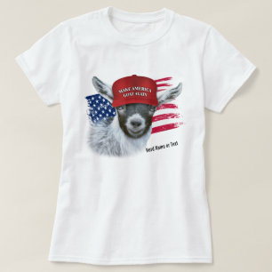 T-shirt Faites revenir l'Amérique à la chèvre pygmée T-shi