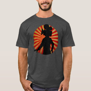 T-shirt Faites signe l'homme de tête d'appareil-photo, tee