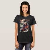 T-shirt Faites une déclaration avec ce Bold Geisha et Tige (Devant entier)