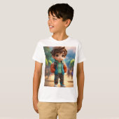 T-shirt Faites vibrer l’imagination de votre enfant grâce  (Devant entier)