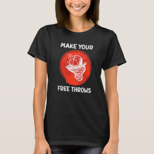 T-shirt Faites votre ballon de basket-ball gratuit