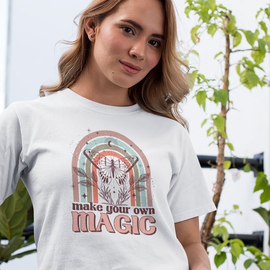 T-shirt Faites votre propre Boho Magique Arc-en-ciel