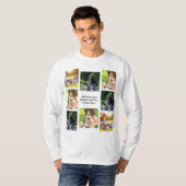 T-shirt Faites votre propre collage photo et texte (Devant entier)