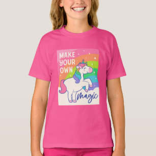T-shirt Faites votre propre magie   Cute Unicorn