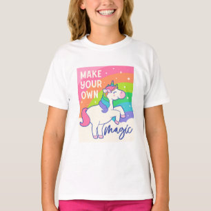 T-shirt Faites votre propre magie Cute Unicorn