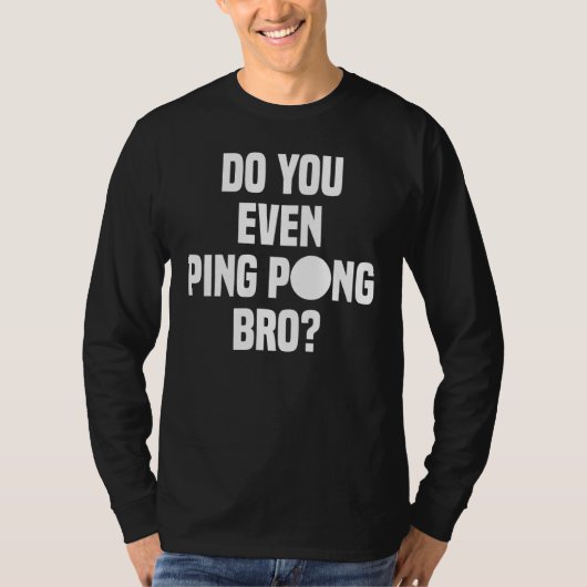 T-shirt Faites-Vous Même Ping Pong Brun (Devant)
