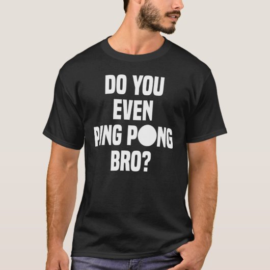 T-shirt Faites-Vous Même Ping Pong Brun (Devant)